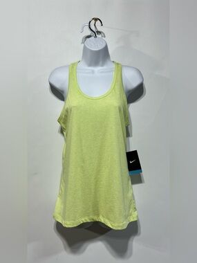 Nike Women's Dri-Fit Stay Cool Neon Lime Activewear Tank Top Size Medium NWT